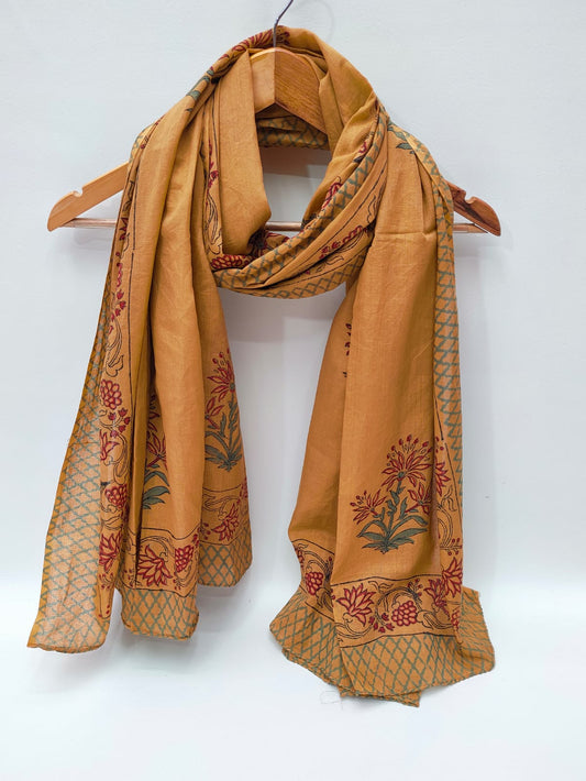 Cotton Dupattas Hand Block Print