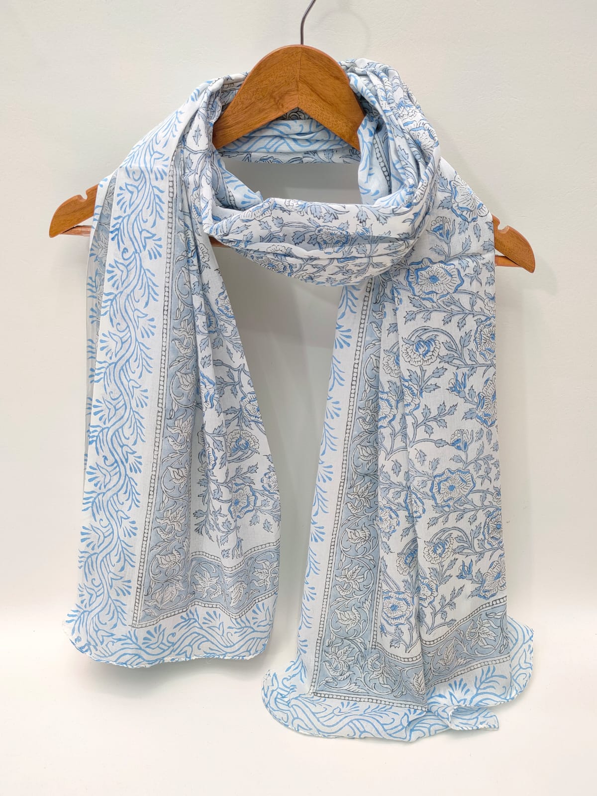Cotton Dupattas Hand Block Print