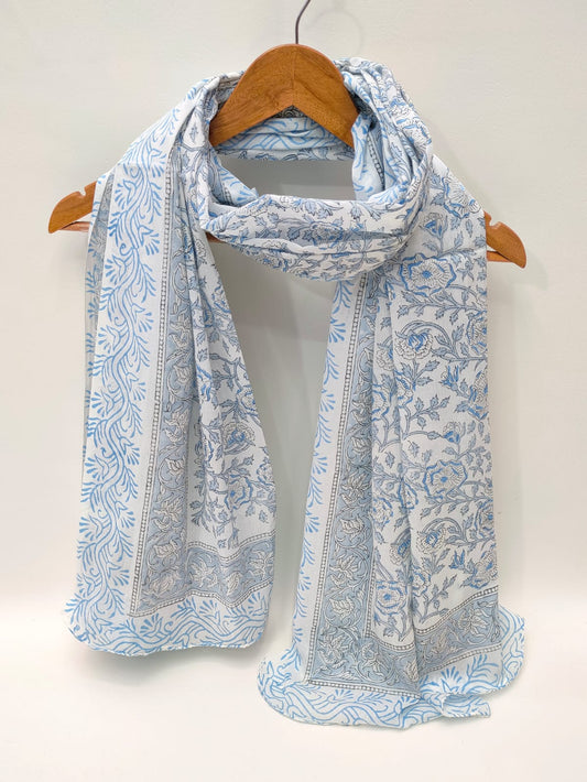 Cotton Dupattas Hand Block Print