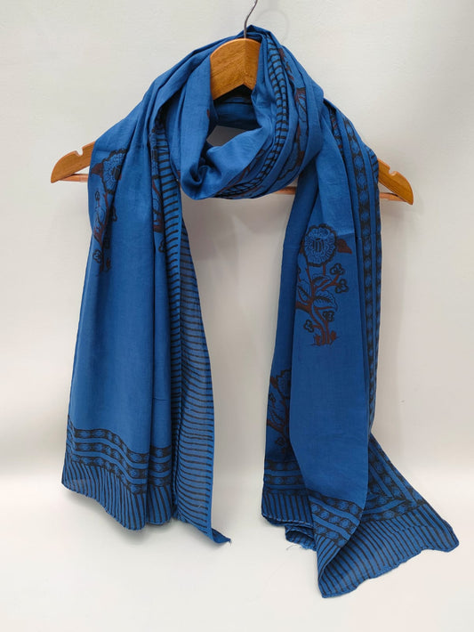 Cotton Dupattas Hand Block Print