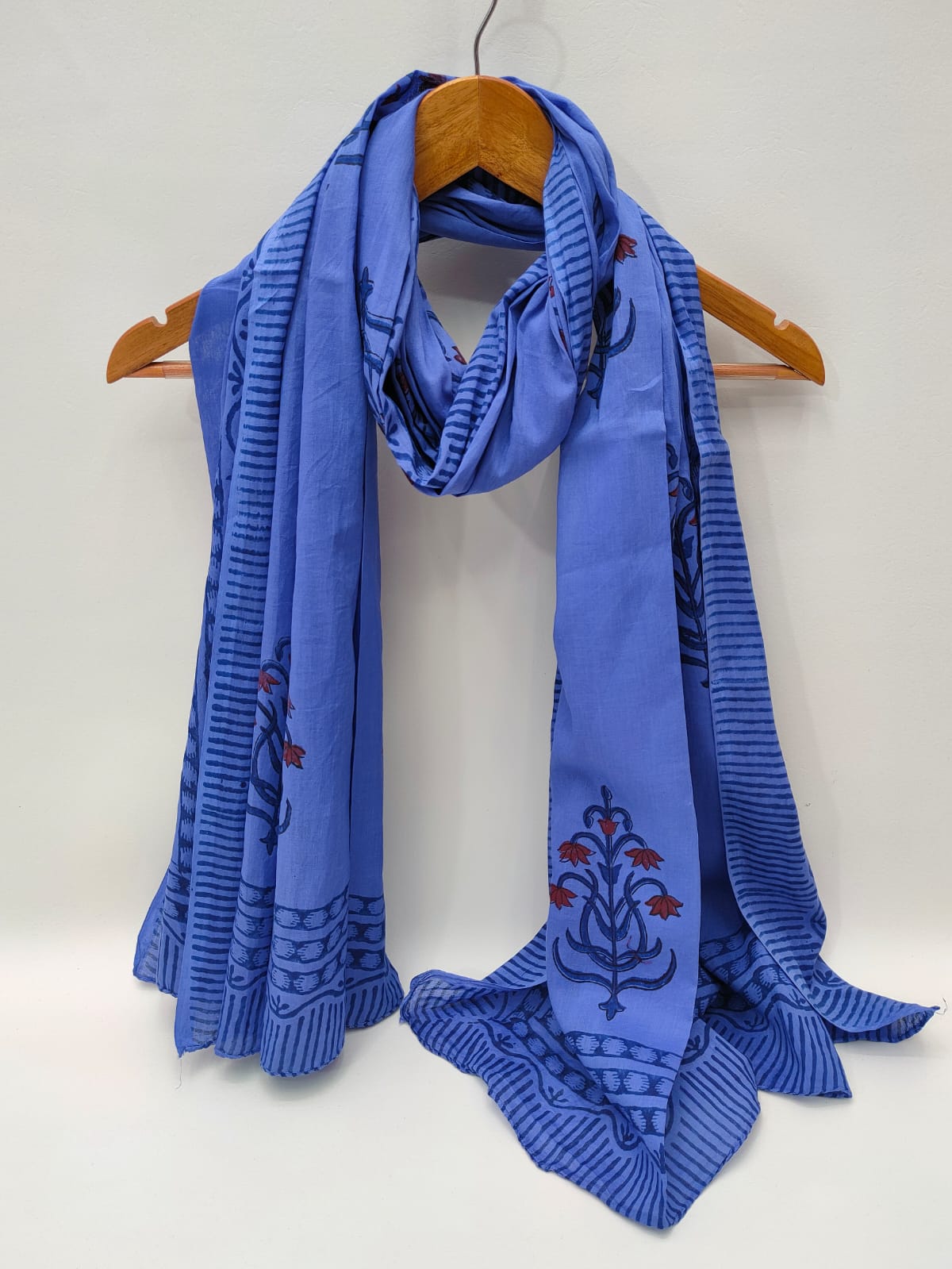 Cotton Dupattas Hand Block Print