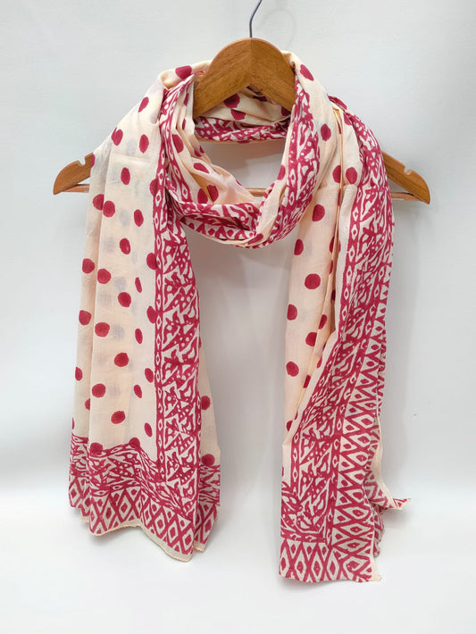 Cotton Dupattas Hand Block Print