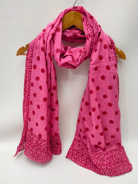 Cotton Dupattas Hand Block Print