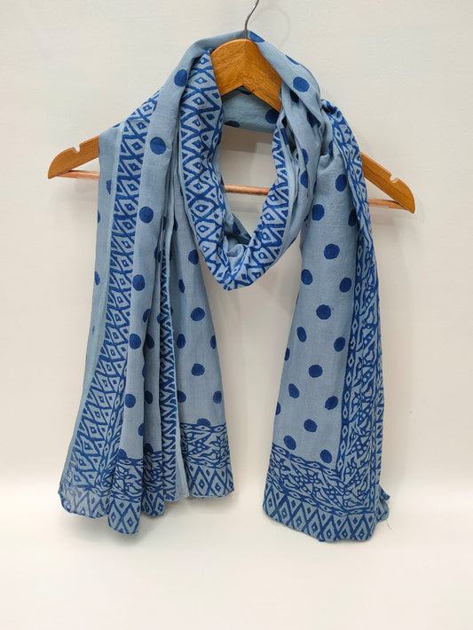 Cotton Dupattas Hand Block Print