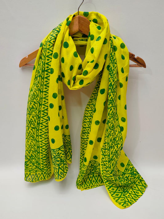 Cotton Dupattas Hand Block Print