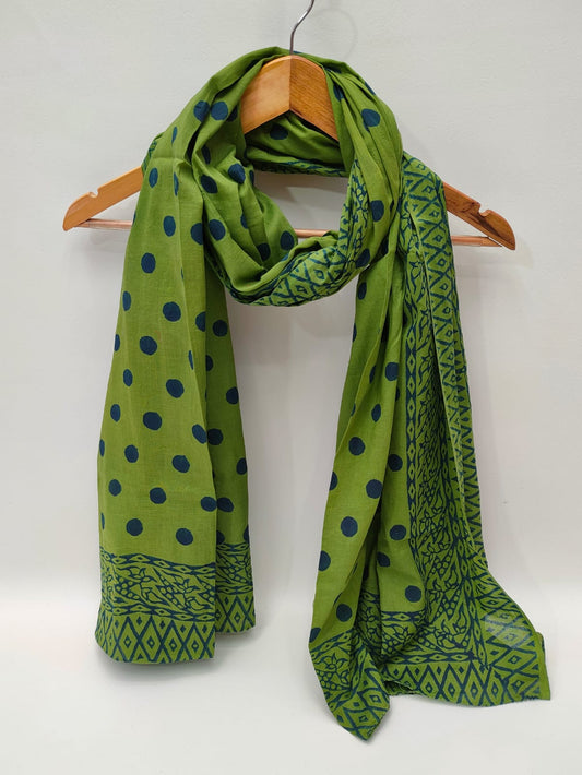 Cotton Dupattas Hand Block Print