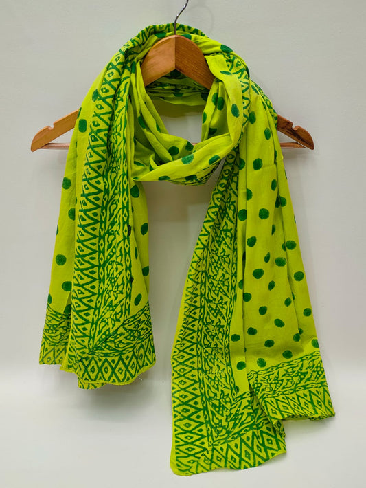 Cotton Dupattas Hand Block Print