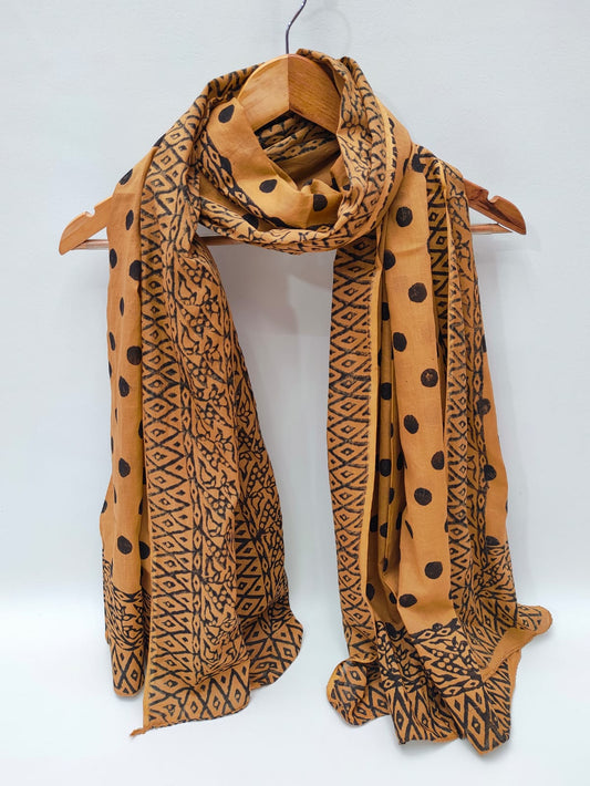 Cotton Dupattas Hand Block Print