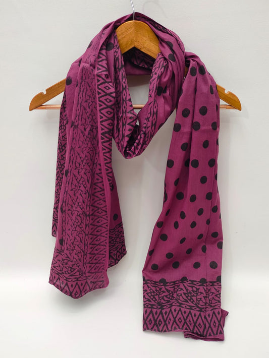 Cotton Dupattas Hand Block Print