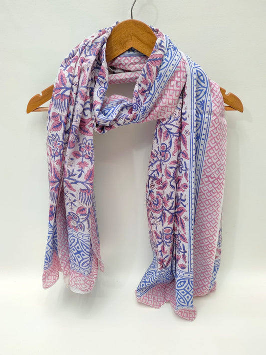 Cotton Dupattas Hand Block Print