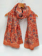 Cotton Stoles Hand block Printed