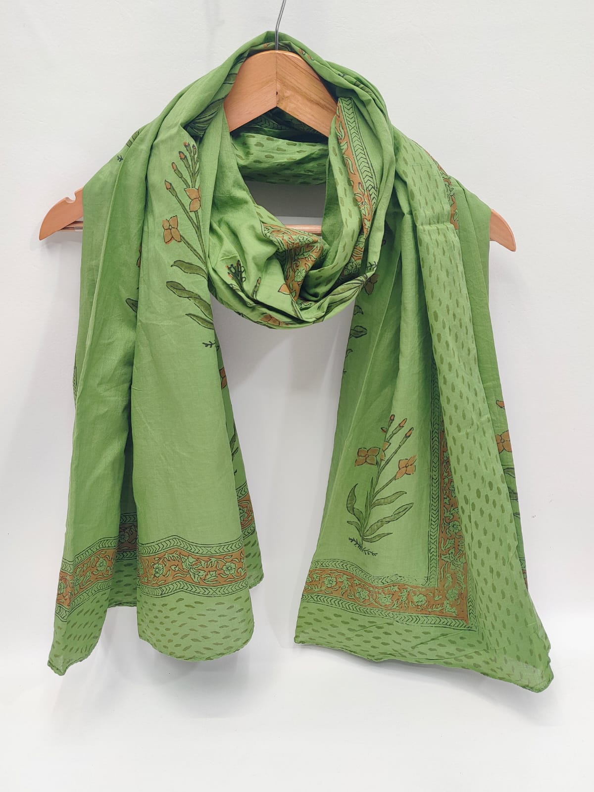 Cotton Stoles Hand block Printed