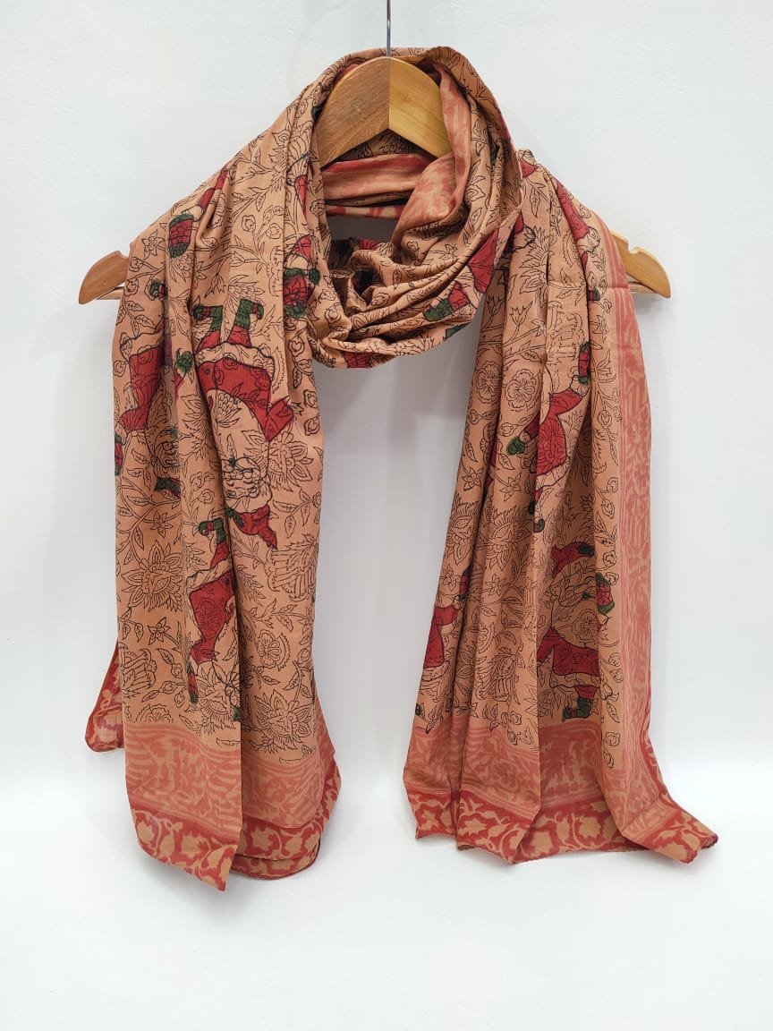 Cotton Stoles 2 meter block Printed