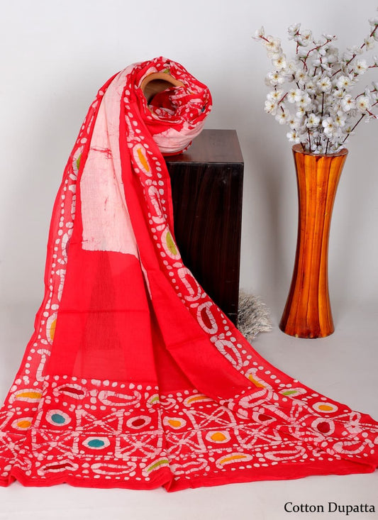 Bagru cotton dupatta