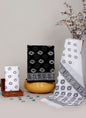 Black & White Hand Block Cotton Salwar Suit Set with Cotton Dupatta