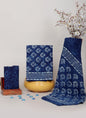 Indigo Dabu Hand Block Cotton Salwar Suit Set with Cotton Dupatta