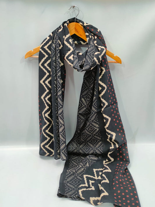 Cotton Dupatta Block Printed