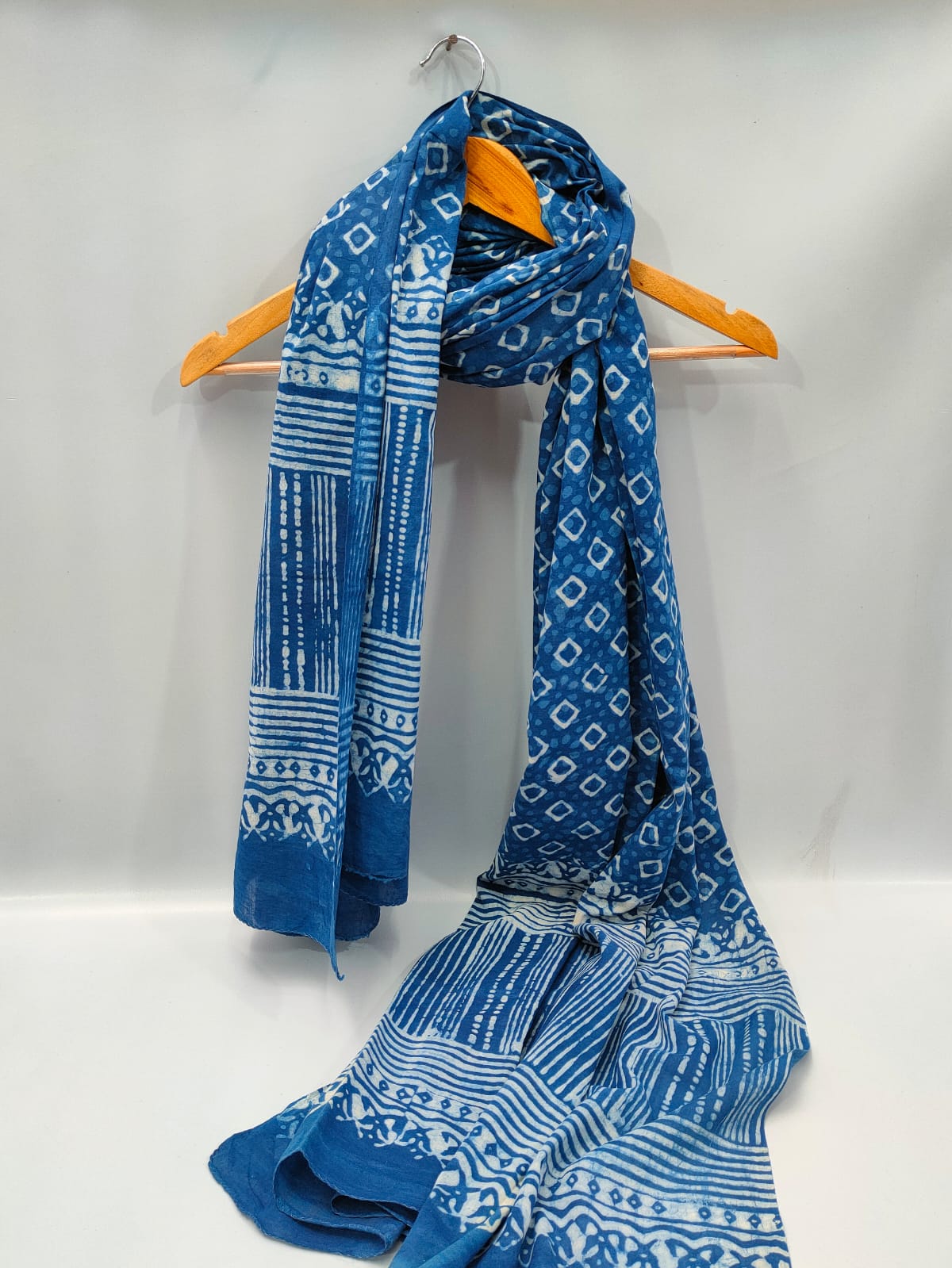 Cotton Dupatta Block Printed