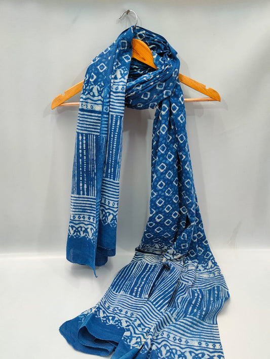 Cotton Dupatta Block Printed