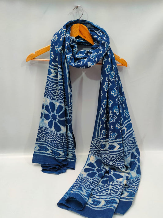Cotton Dupatta Block Printed