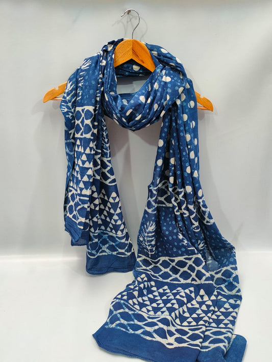 Cotton Dupatta Block Printed