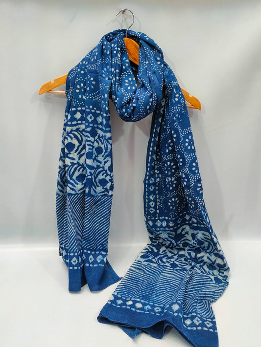 Cotton Dupatta Block Printed