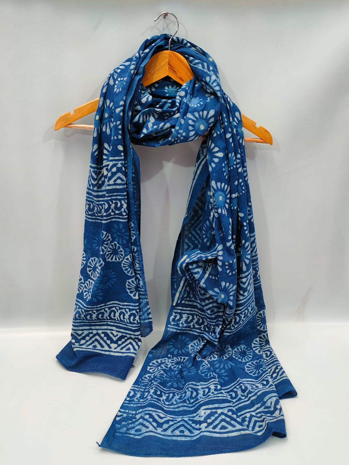 Cotton Dupatta Block Printed