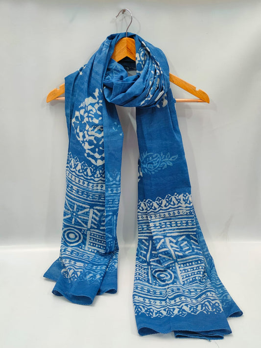 Cotton Dupatta Block Printed