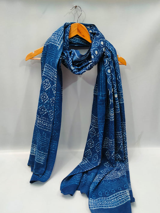 Cotton Dupatta Block Printed