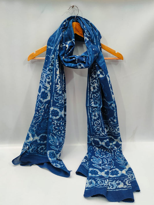 Cotton Dupatta Block Printed