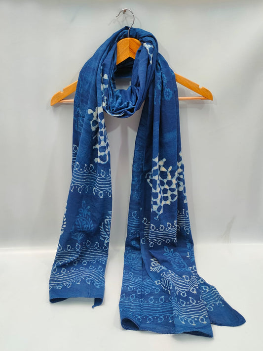 Cotton Dupatta Block Printed