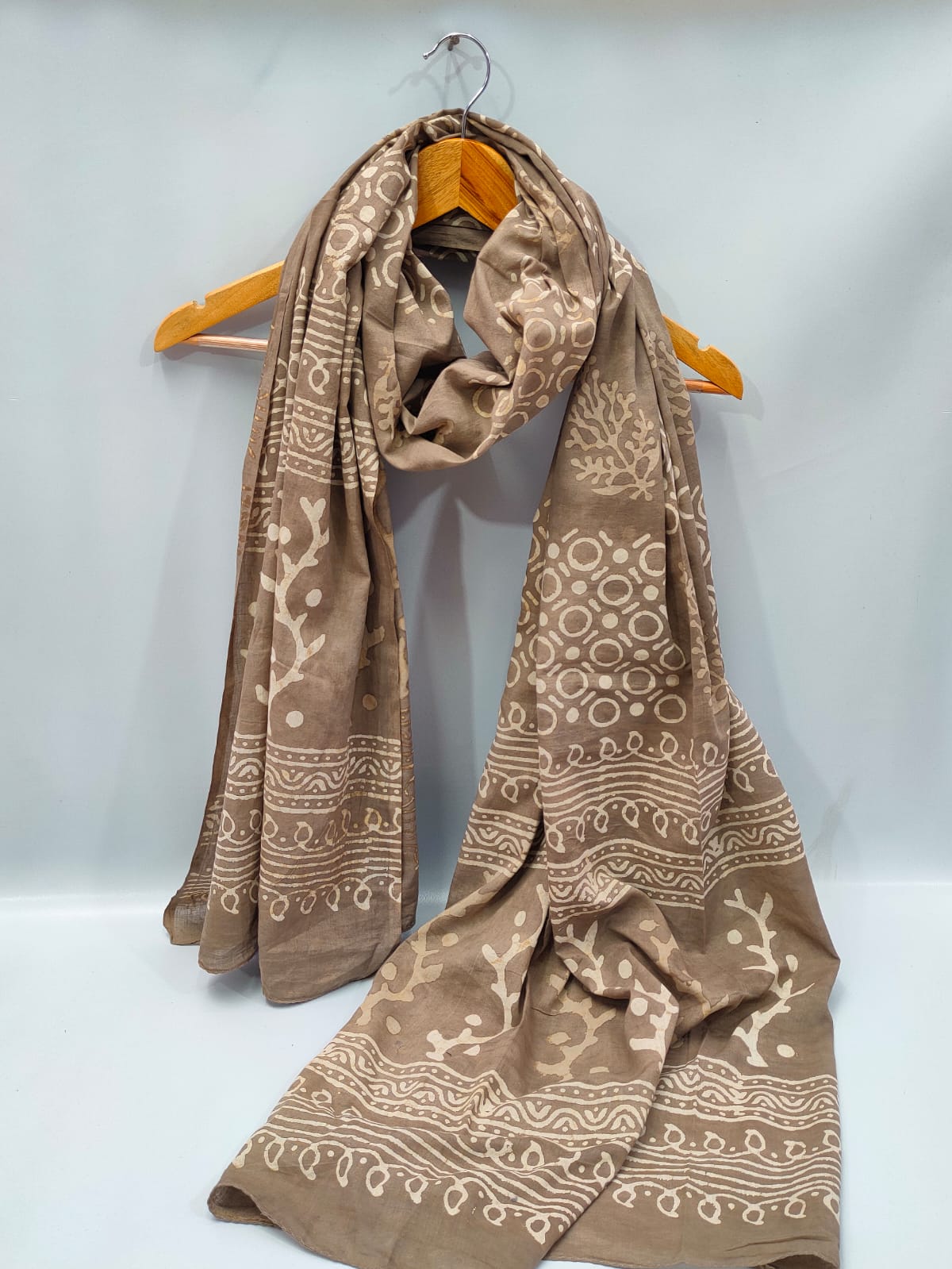 Cotton Dupatta Block Printed