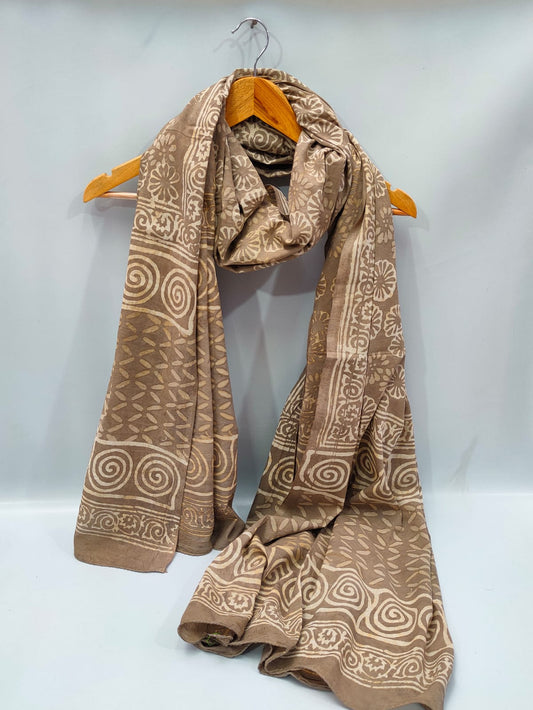 Cotton Dupatta Block Printed