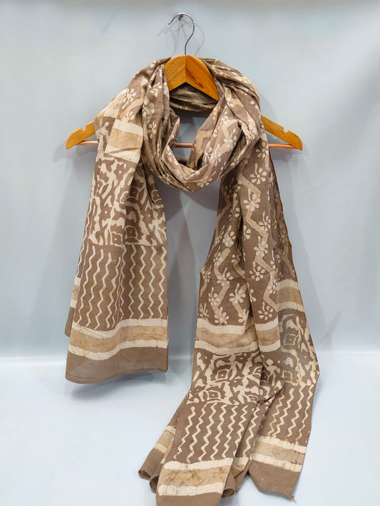 Cotton Dupatta Block Printed