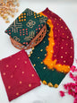 Bandhani Cotton Suit Set