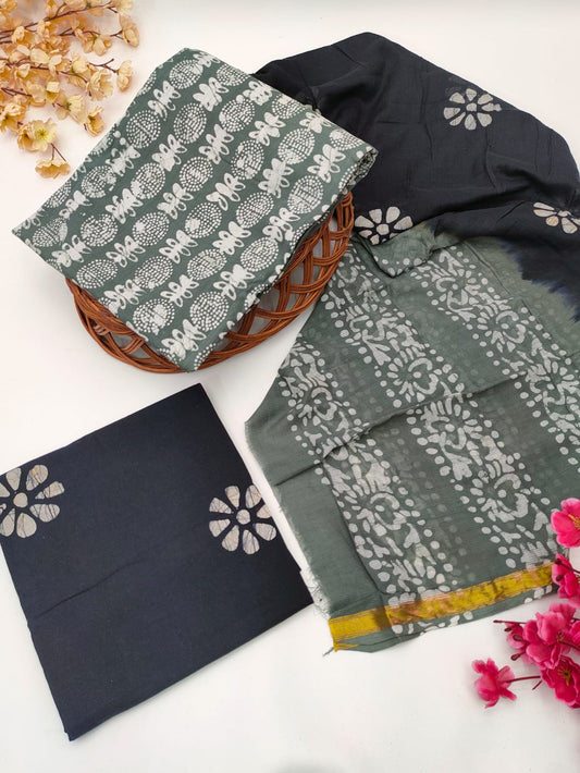 Bandhani Cotton Suit Set