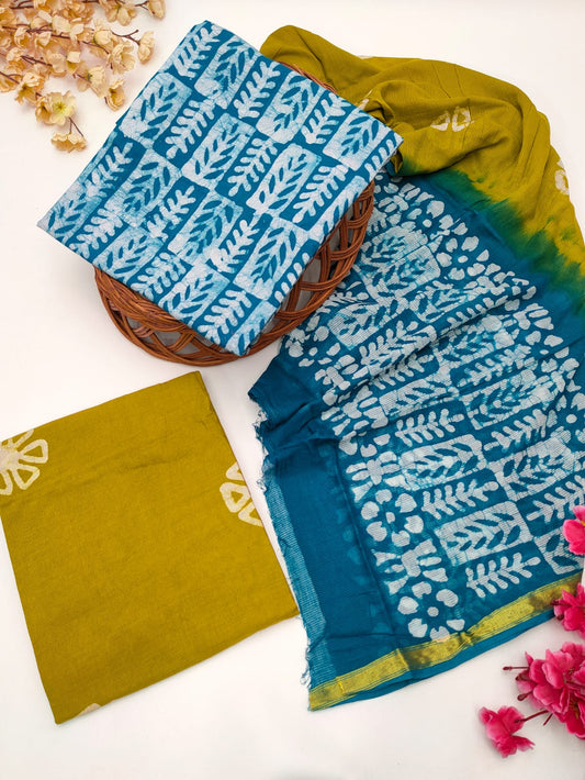 Bandhani Cotton Suit Set