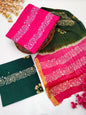 Bandhani Cotton Suit Set
