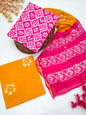 Bandhani Cotton Suit Set