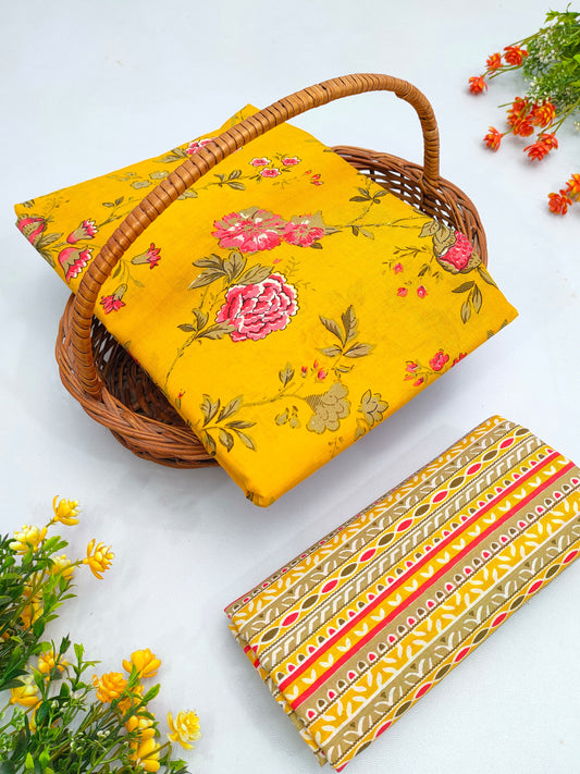 Cotton Top Bottom Set Kurta pant Set