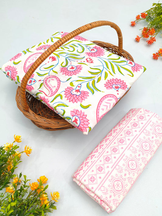 Cotton Top Bottom Set Kurta pant Set