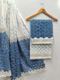 Hand Block Cotton Salwar Suit Set with Cotton Dupatta  - TSPSMVJ127