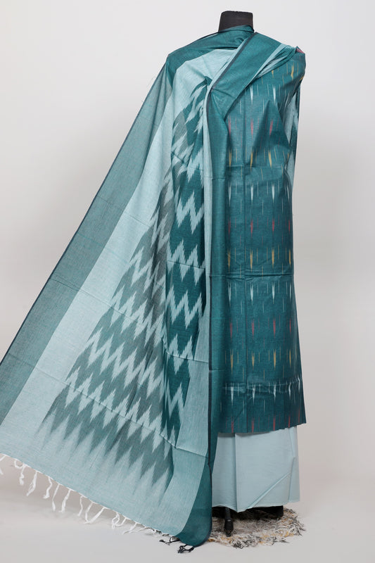 Handloom Weaving Bhagalpuri ikkat Suit Set  - TSPSGBIK1