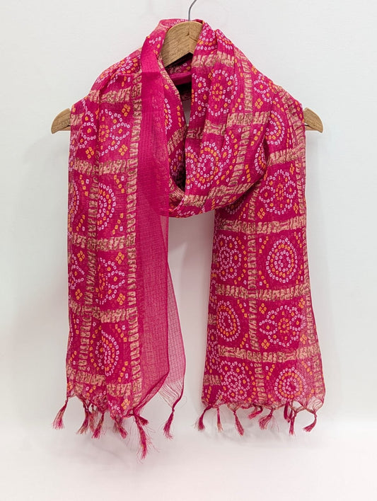 2 meter hand block printed Dupatta Stole