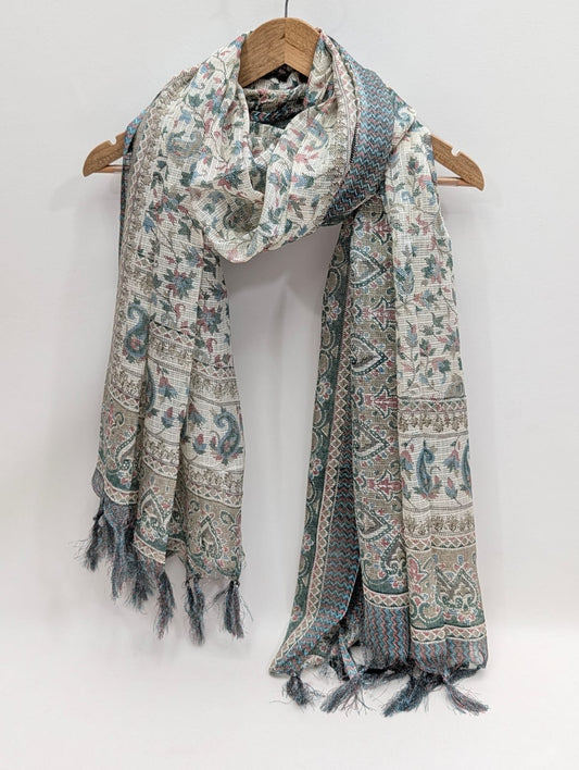 2 meter hand block printed Dupatta Stole
