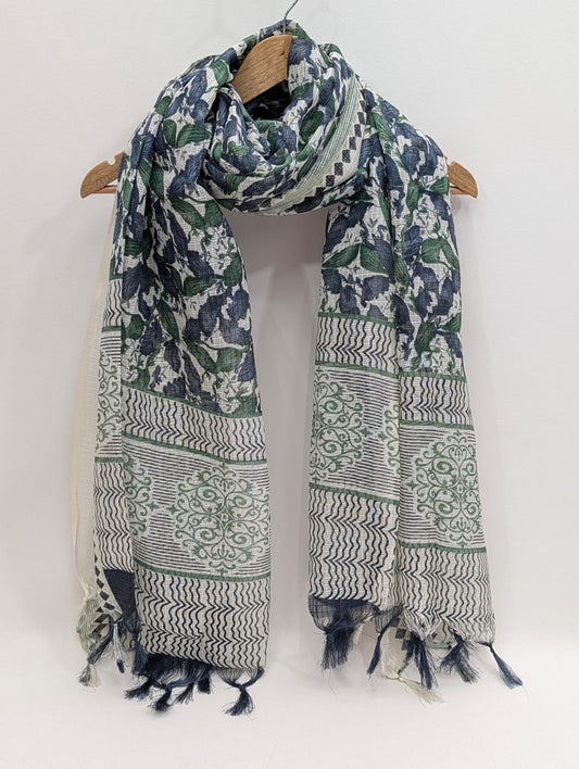 2 meter hand block printed Dupatta Stole