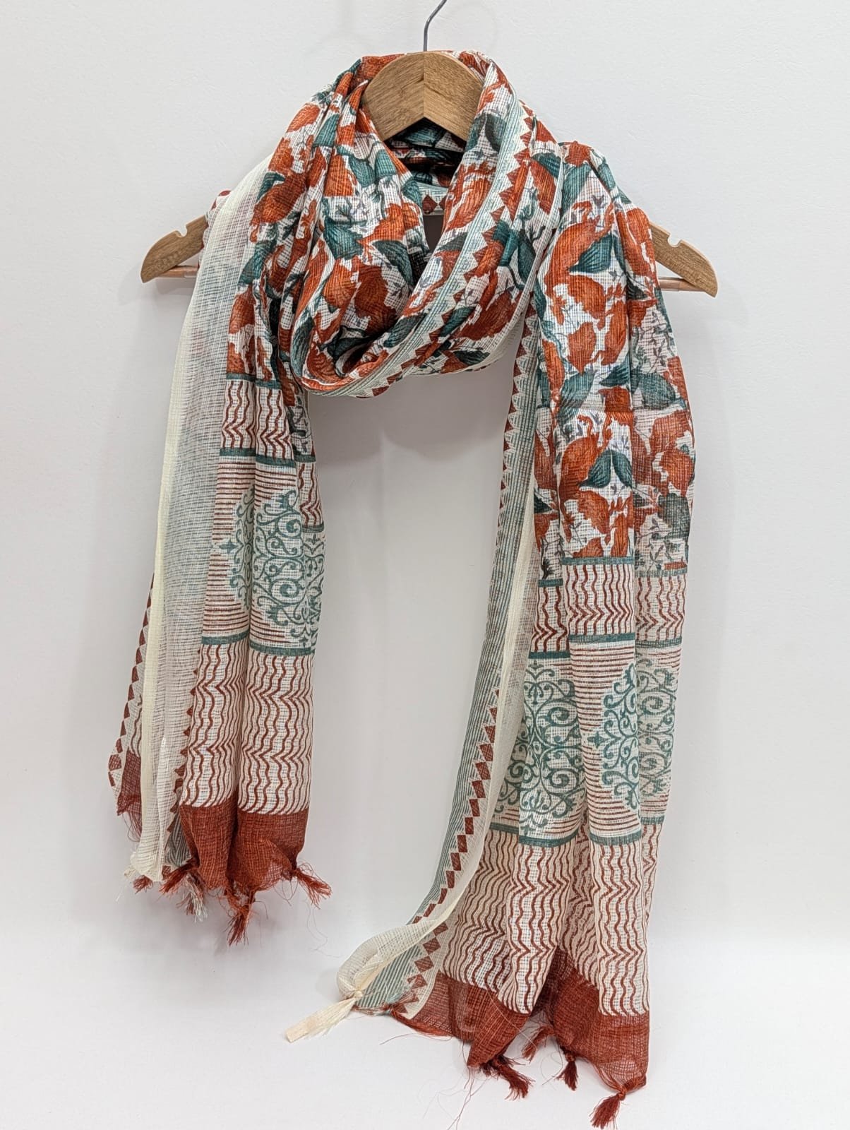 2 meter hand block printed Dupatta Stole