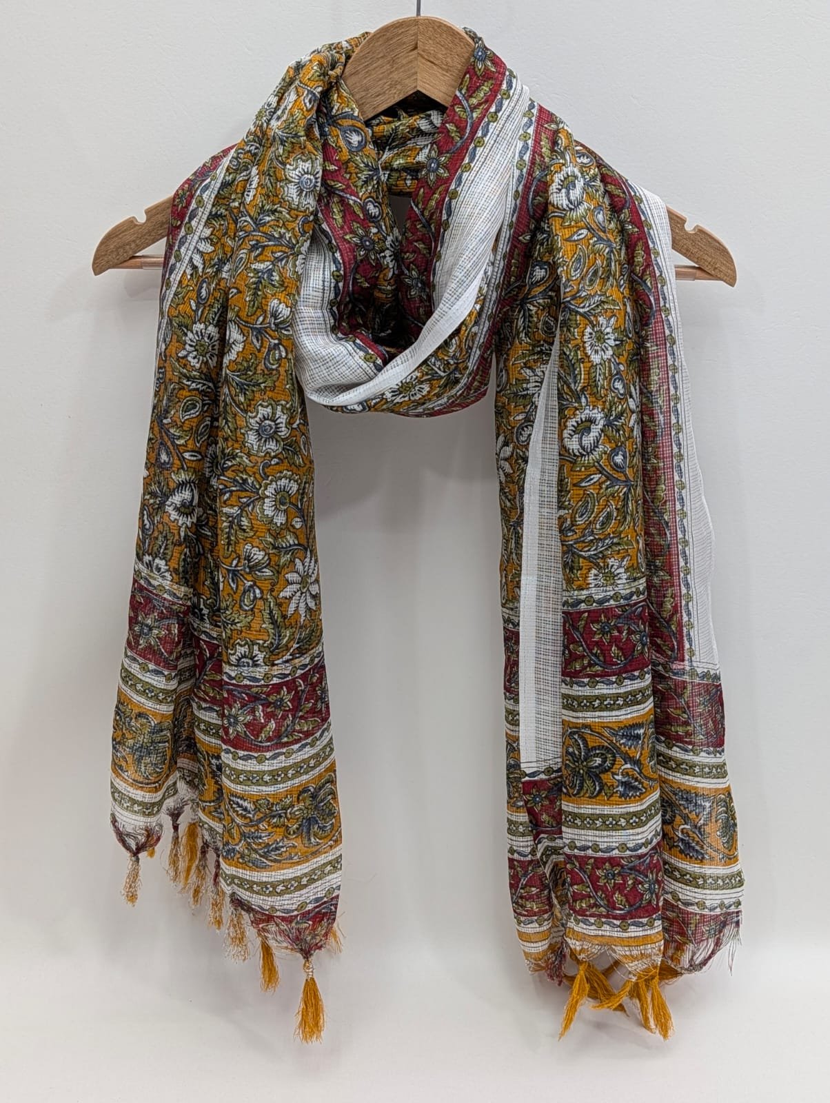 2 meter hand block printed Dupatta Stole