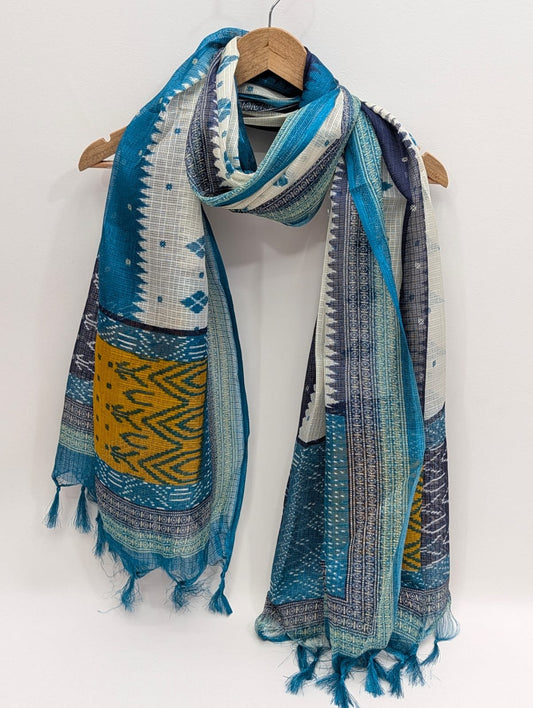 2 meter hand block printed Dupatta Stole