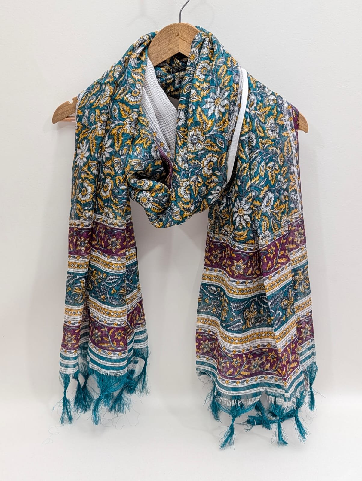2 meter hand block printed Dupatta Stole